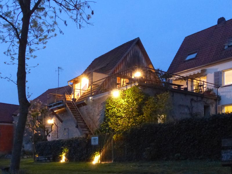 Ferienapartment am Abend