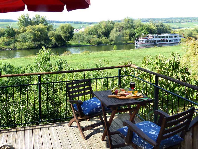 Blick vom Balkon